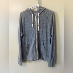 American Giant Lightweight Full Zip Hoodie Gray NWOT Made In USA Womens Medium